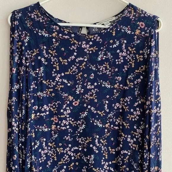 American Eagle Outfitters Cold Shoulder Floral Dress, Size M - Picture 2 of 16